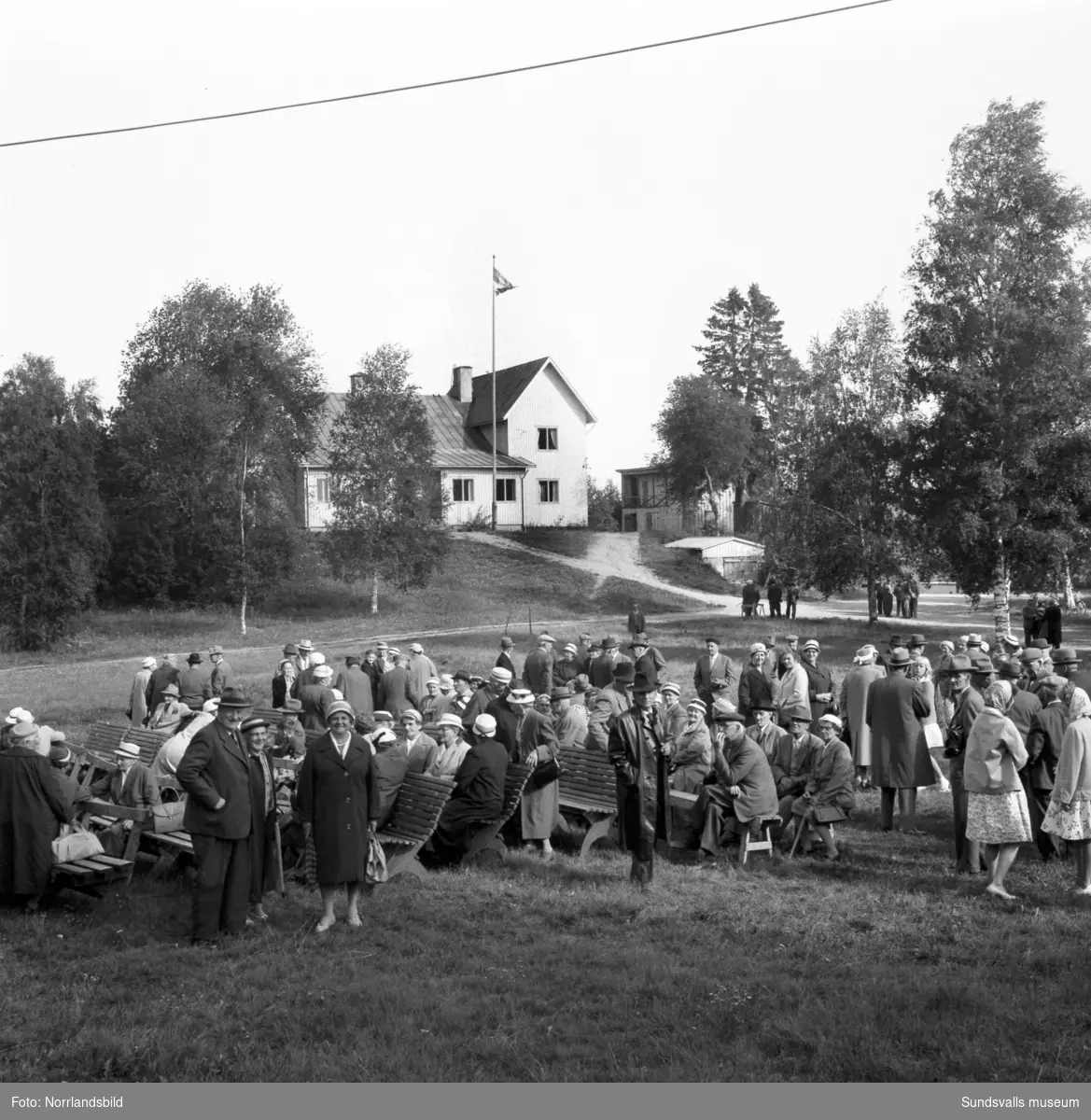Pensionärsfest i Värstaparken, Värstaborg, Njurunda.