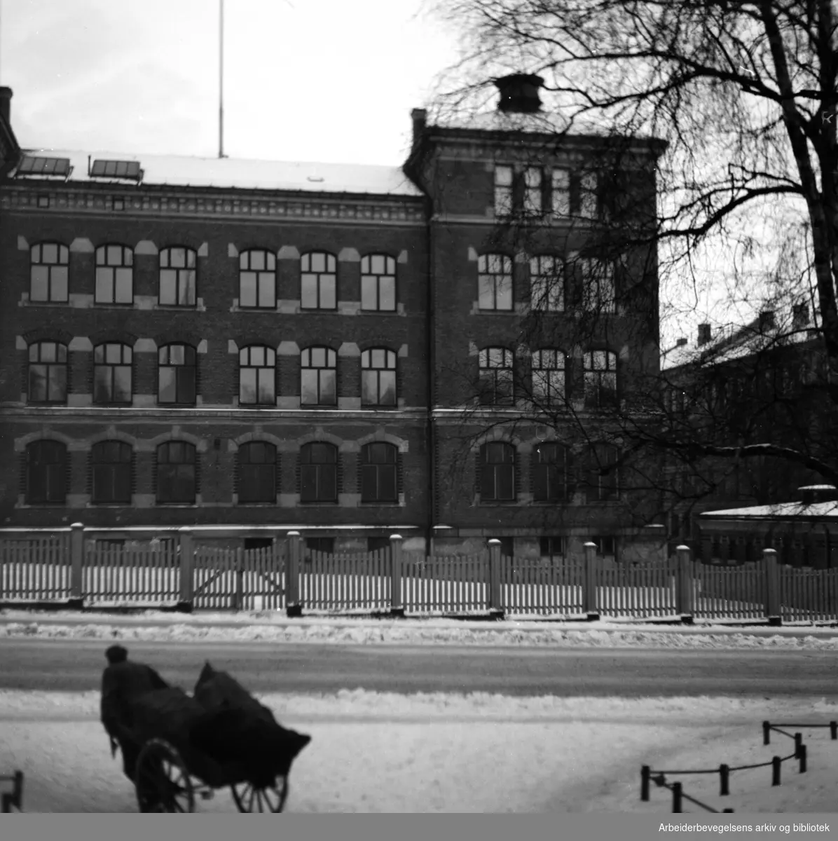 Grünerløkka skole. Desember 1948.
