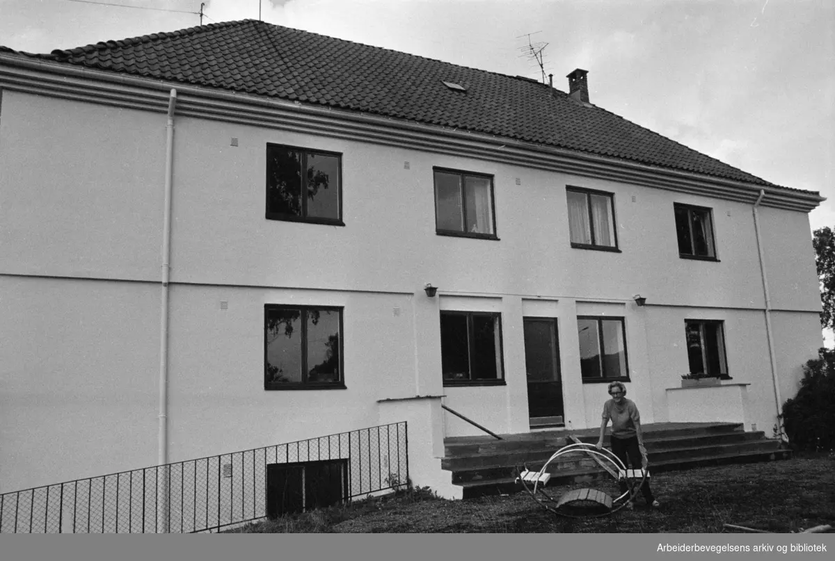 Furuset: Kirkøy barnehage. August 1973