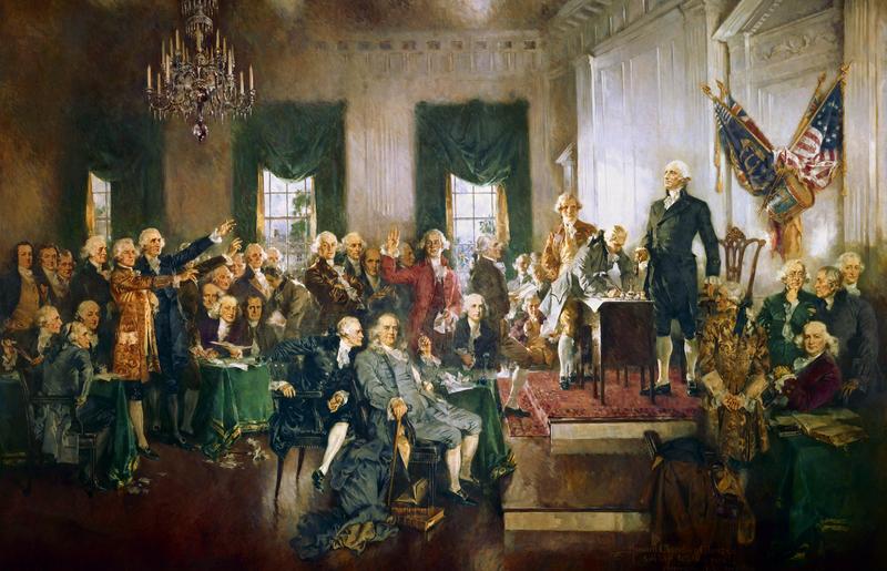 “Scene at the Signing of the Constitution of the United States” av Howard C. Christy (Foto/Photo)