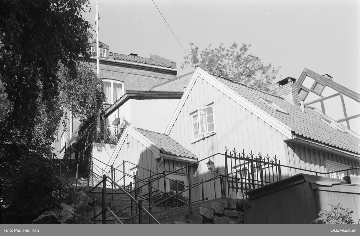 Trappen mellom Damstredet og Fredensborgveien. - Oslo Museum ...