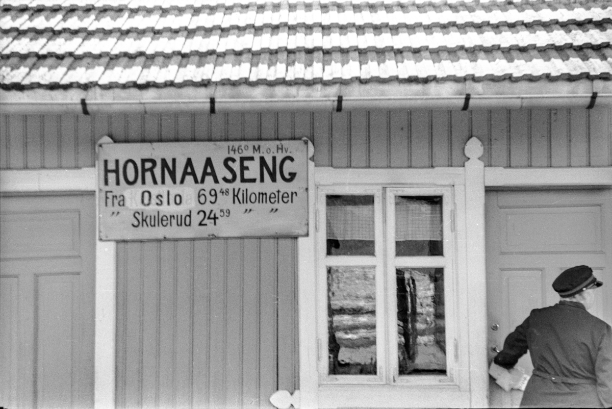 Hornåseng stasjon på Aurskog-Hølandbanen.