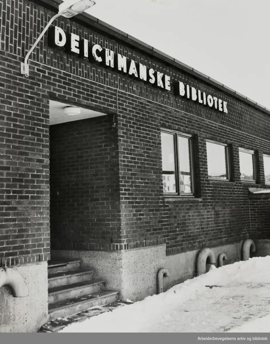 Deichmanske Bibliotek. Nordtvet filial. Februar 1981