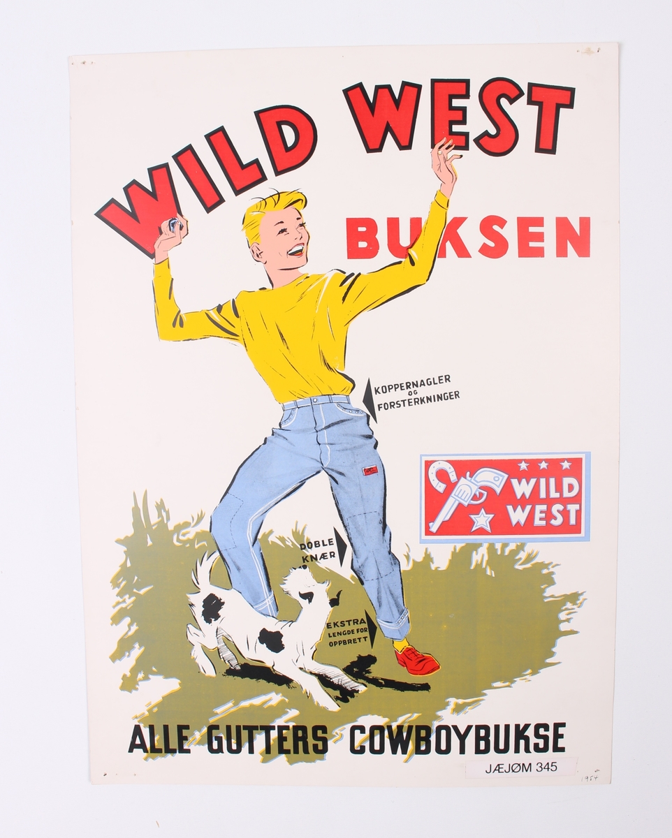 Reklameplakat for Wild West bukser.