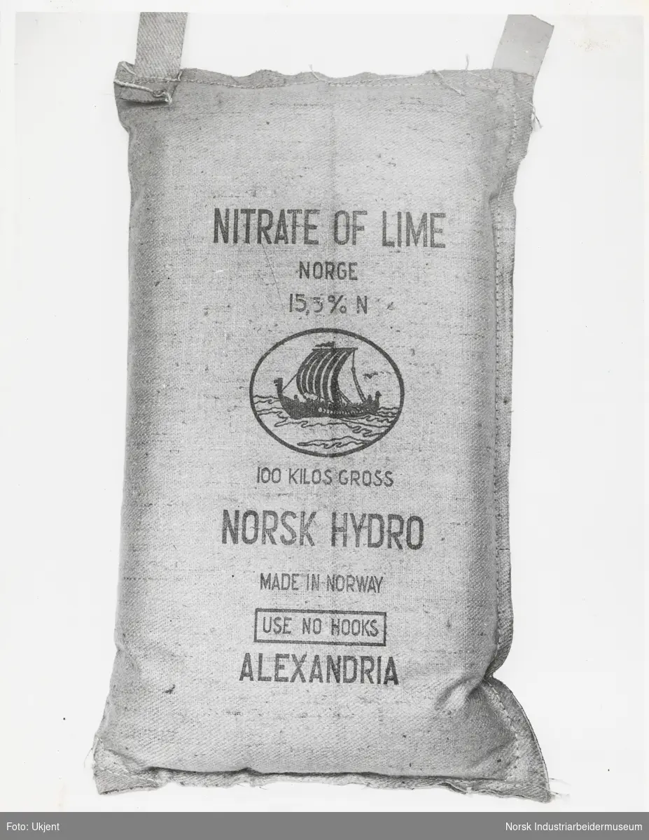 100 kilos sekk, Nitrate of lime, 15,5 % N, Alexandria
