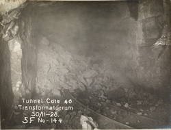 Tunnel, cote 40, transformatorrom