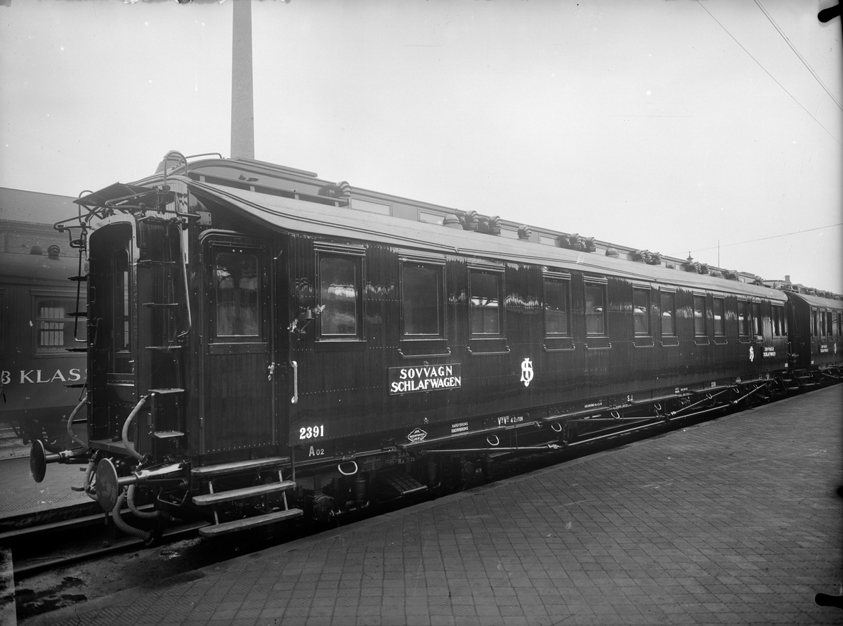 Statens Järnvägar, SJ Ao2 2391. Förstörd vid olycka i Krylbo 1941.