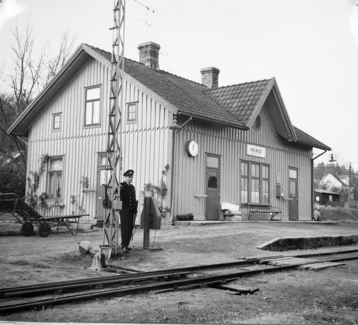 Köinge station. - Järnvägsmuseet / DigitaltMuseum