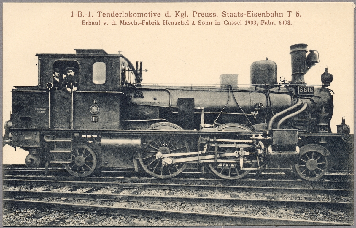 Ånglok Preußische Staatseisenbahnen T5 6616.