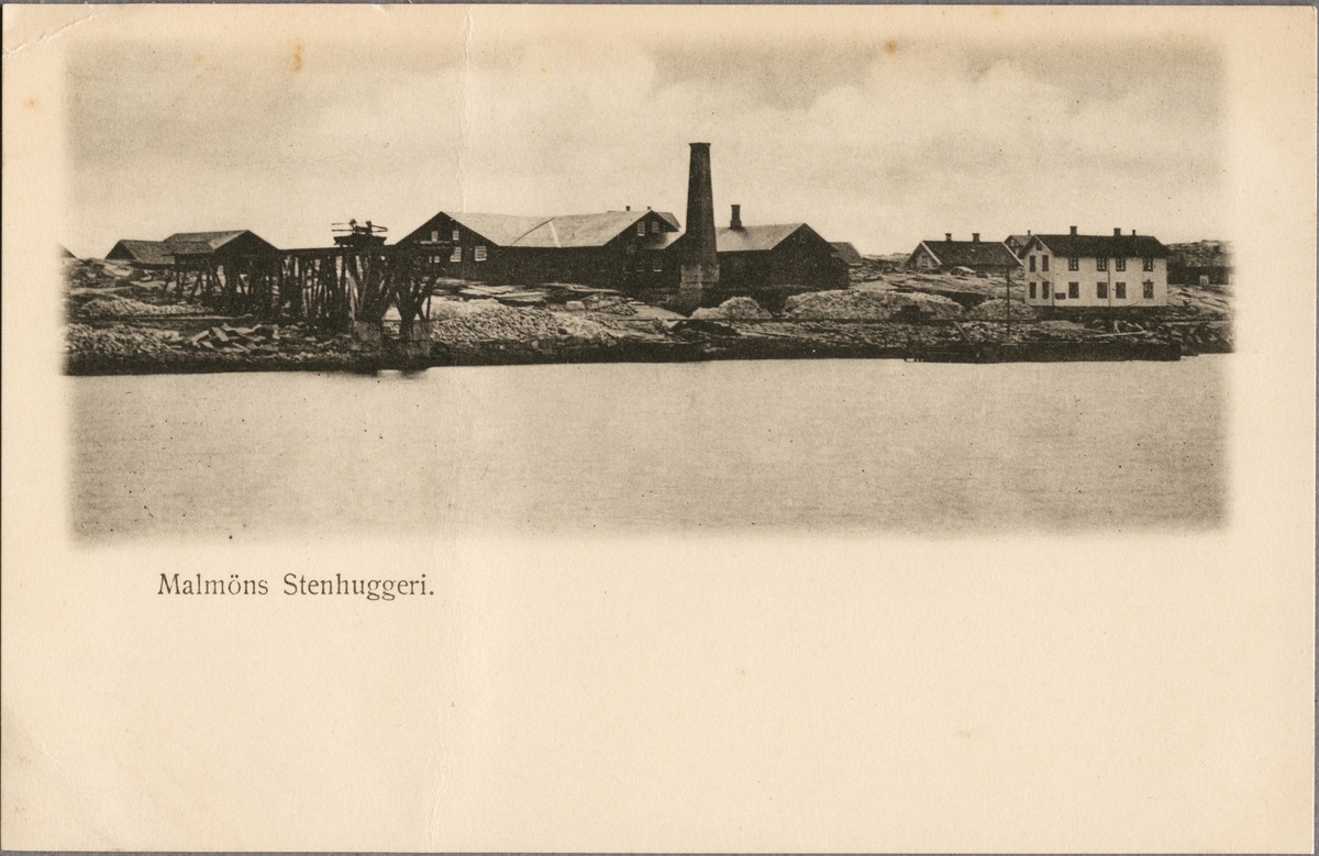 Stehnuggeriet på Malmön, Sveriges första granitstenshuggeri startat 1842.