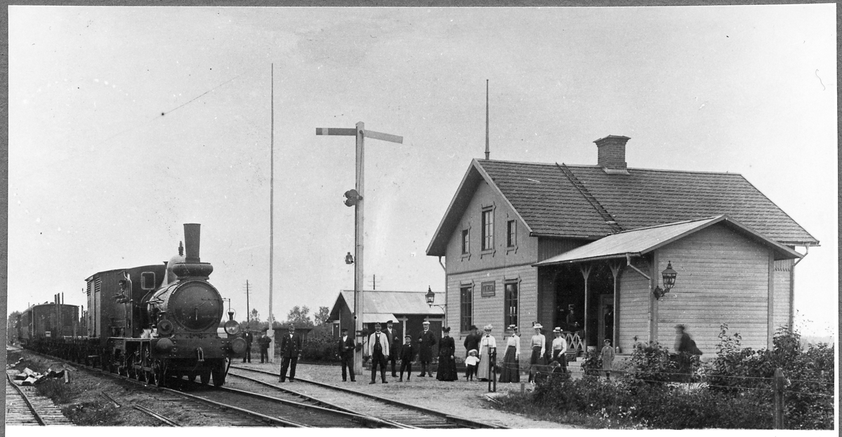 Statens Järnvägar, SJ Ka 224 "Bjarke" vid Vintrosa station 1902.