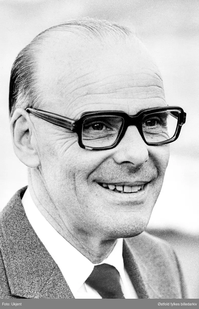 Portrett av Anton Skulberg (ordfører 1964- 1967) i Spydeberg.