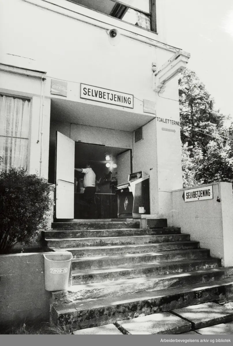 Ekebergrestauranten. August 1976