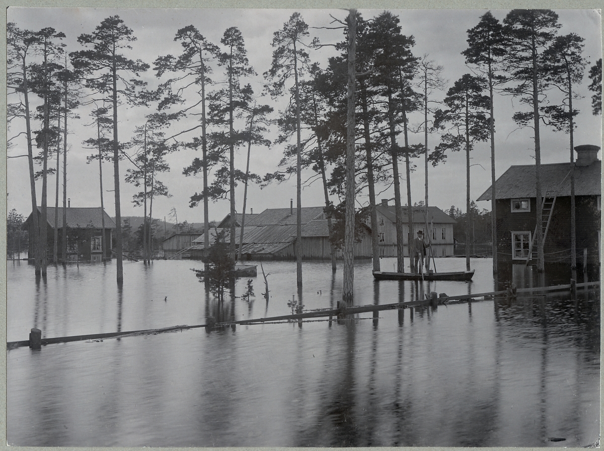 Översvämning i Vansbro år 1916.