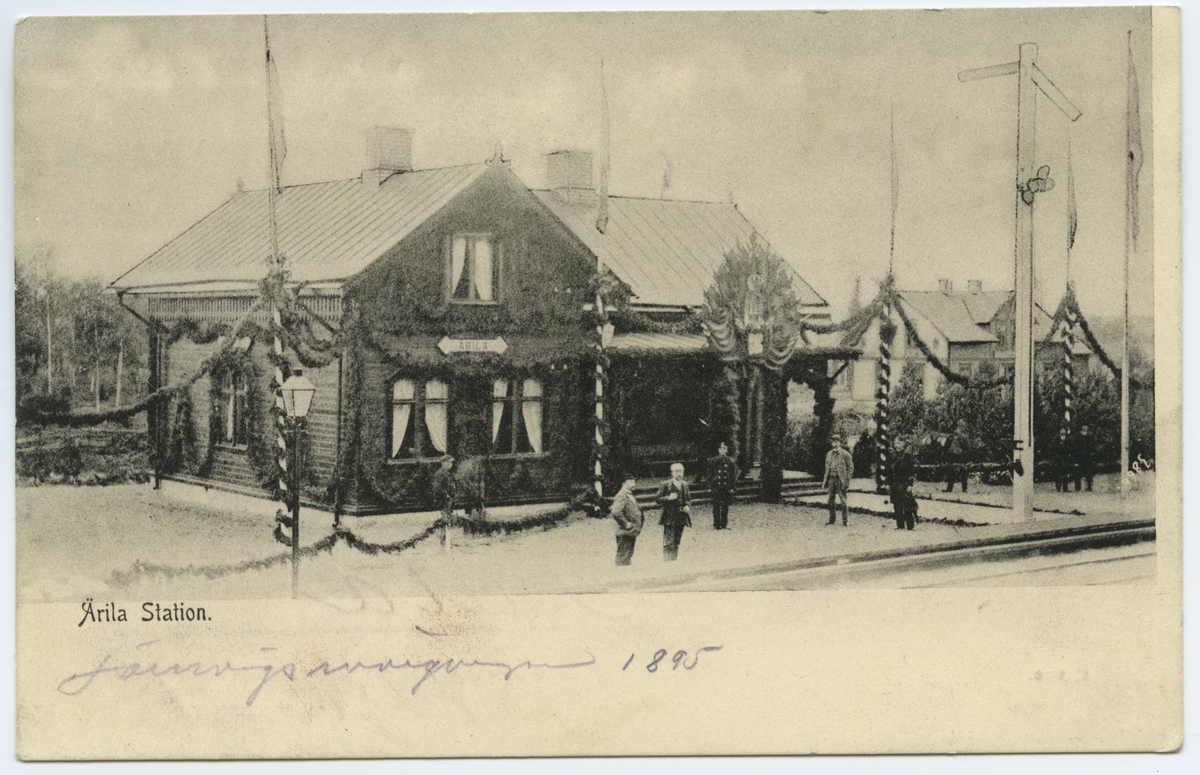 Invigning av Ärla station år 1895-10-01.