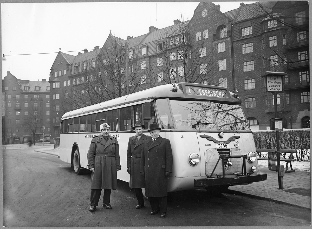 Volvo B 532. Stockholms Läns Omnibuss AB, SLO (Stockholm-Roslagens Järnväg, SRJ).