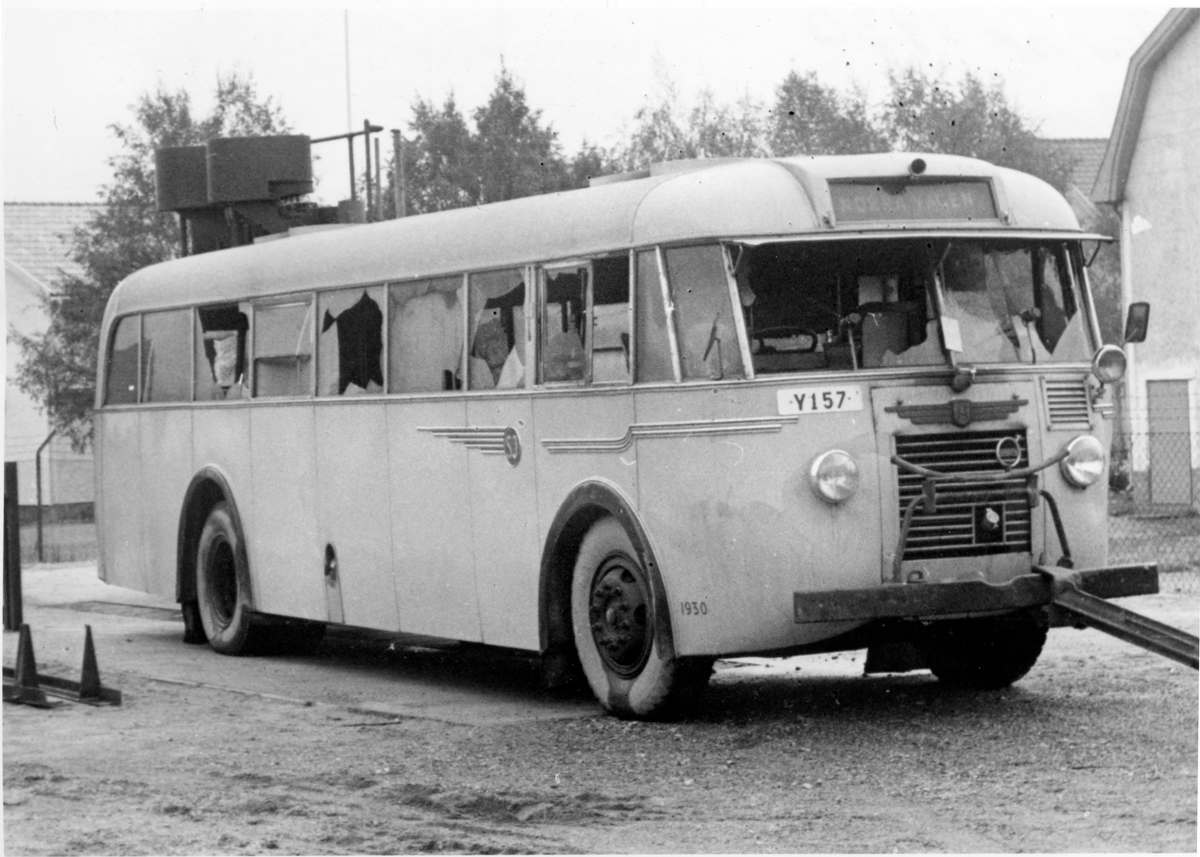 Statens Järnvägar, SJ buss 1930 Volvo kaross Hägglund och söner.