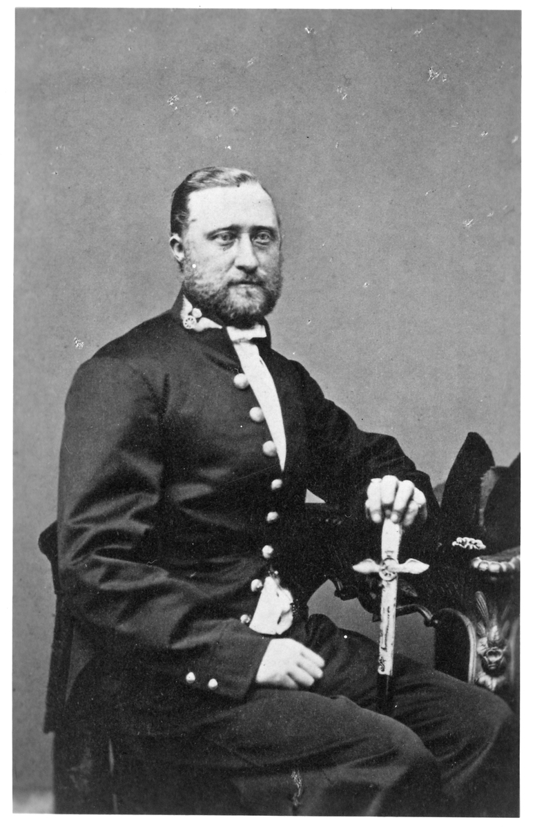 Stationsinspektor Seth Joseph Widegren. Stins i Flen 1863-1877 och stins i Tibro 1877-1893.