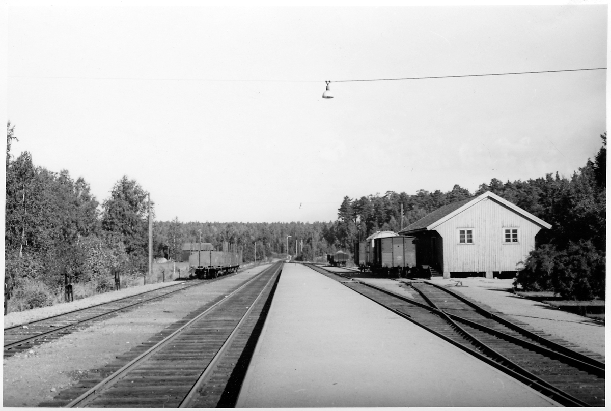 Ljusne station riktning mot Söderhamn.