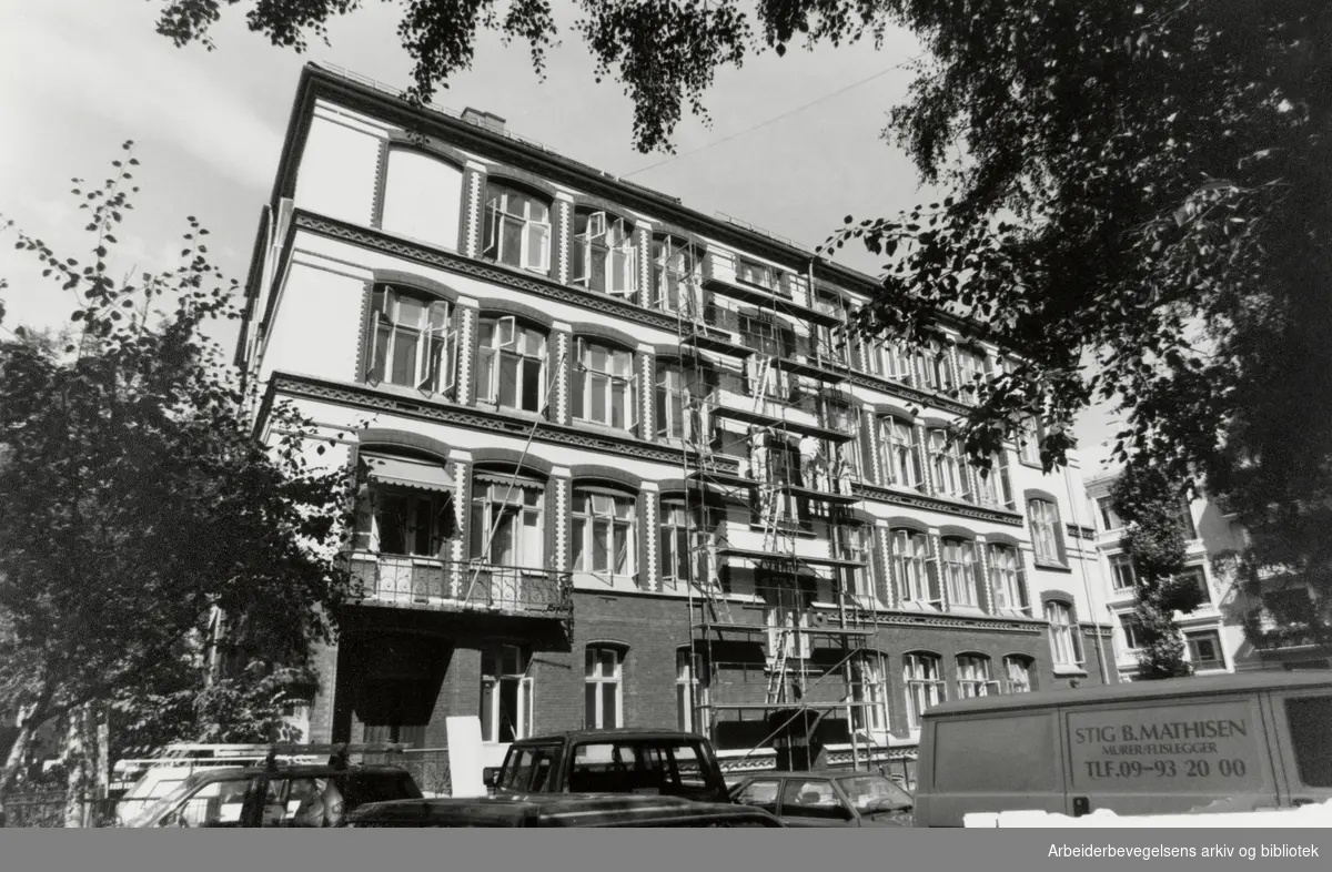 Elisenberg videregående skole. August 1991