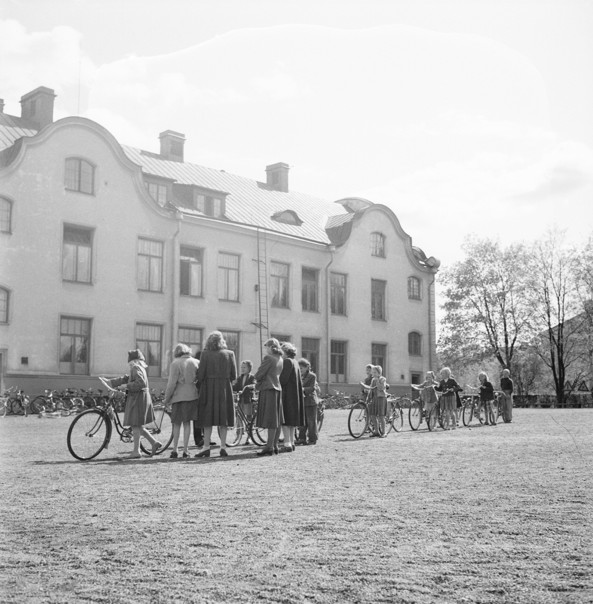 Trafiksäkerhetskampanj, trafikveckan, Uppsala, maj 1949