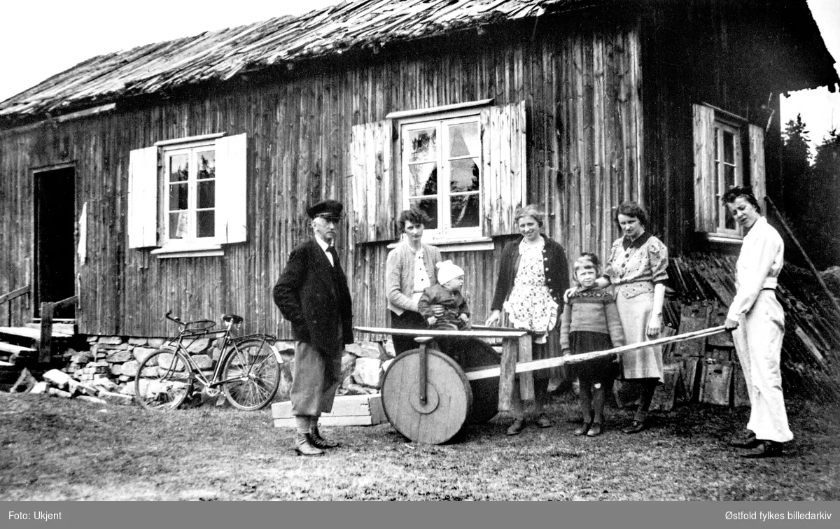Fuglesangen husmannsplass i Hærland i Eidsberg 1945-1950.