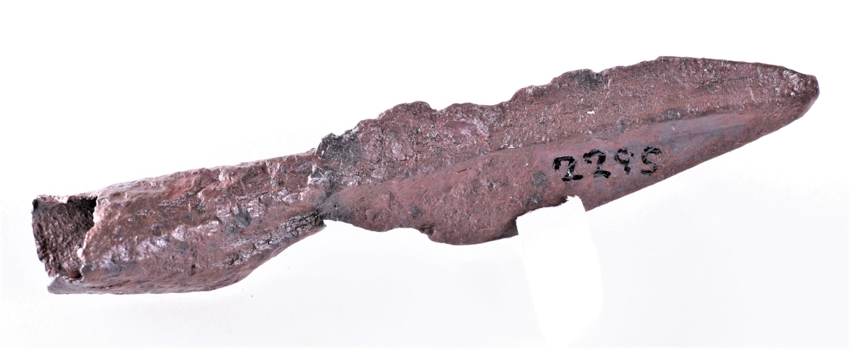 Spydspiss i jern fra eldre jernalder (eldste romerske jernalder).