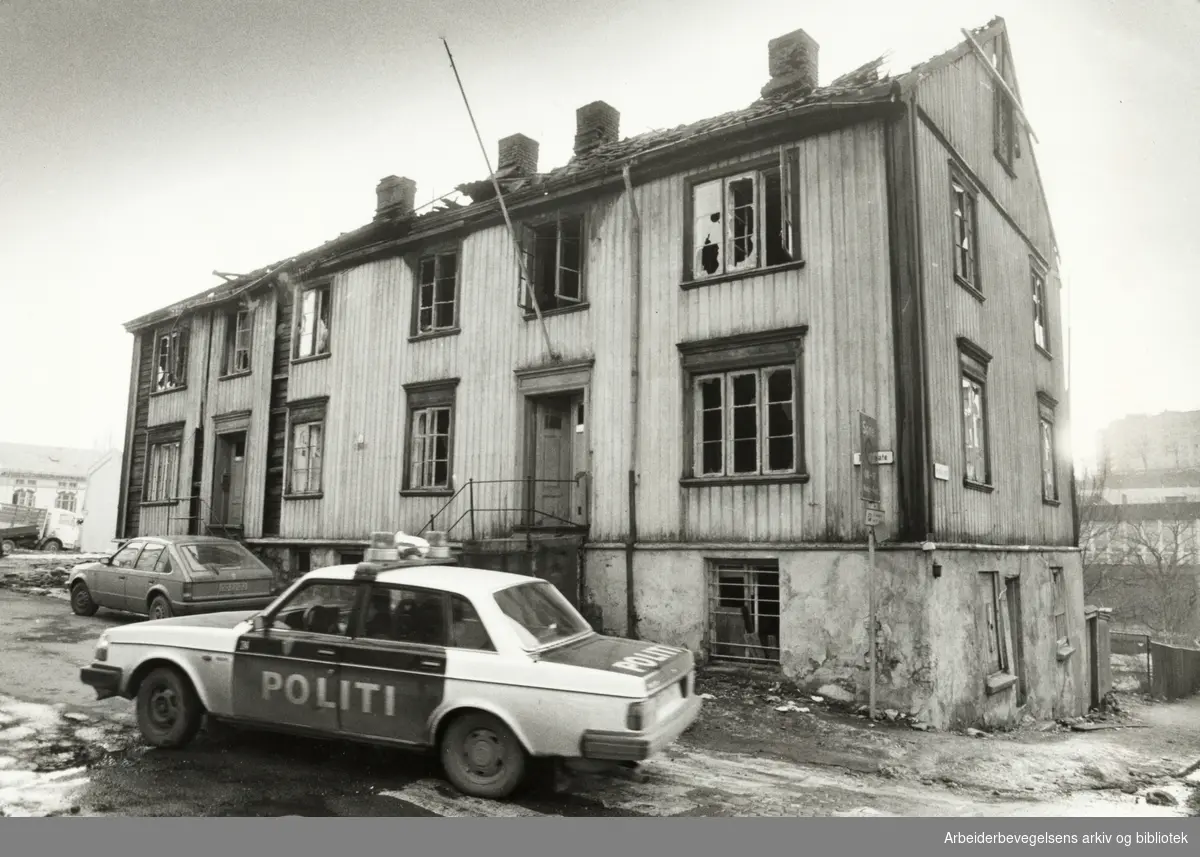 Grünerløkka. Øvre gate 5. Mars 1982