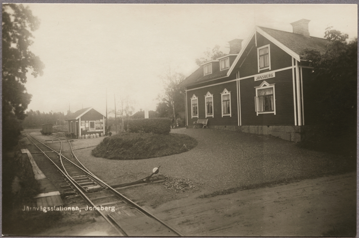 Jonsbergs Jarnvagsstation Jarnvagsmuseet Digitaltmuseum