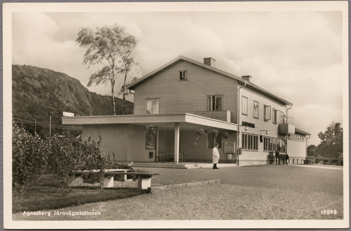 Agnesberg järnvägsstation.