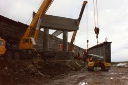 Brubygging og ny E6 på Saltfjell i perioden 1989 - 1991