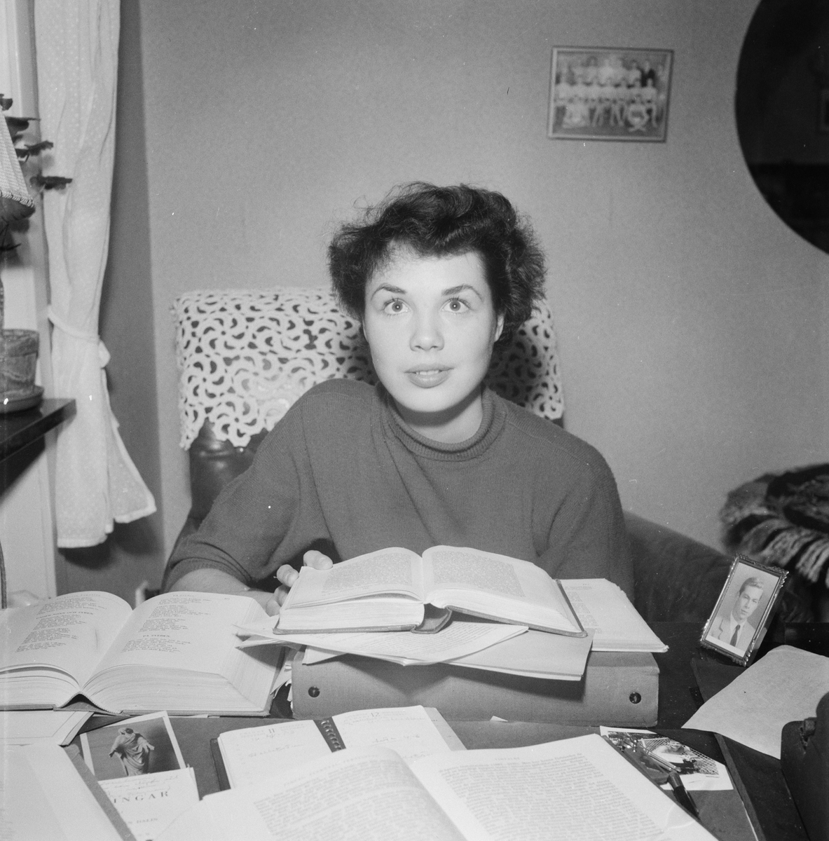 Studentprivatist Margareta Wolters, Uppsala 1953