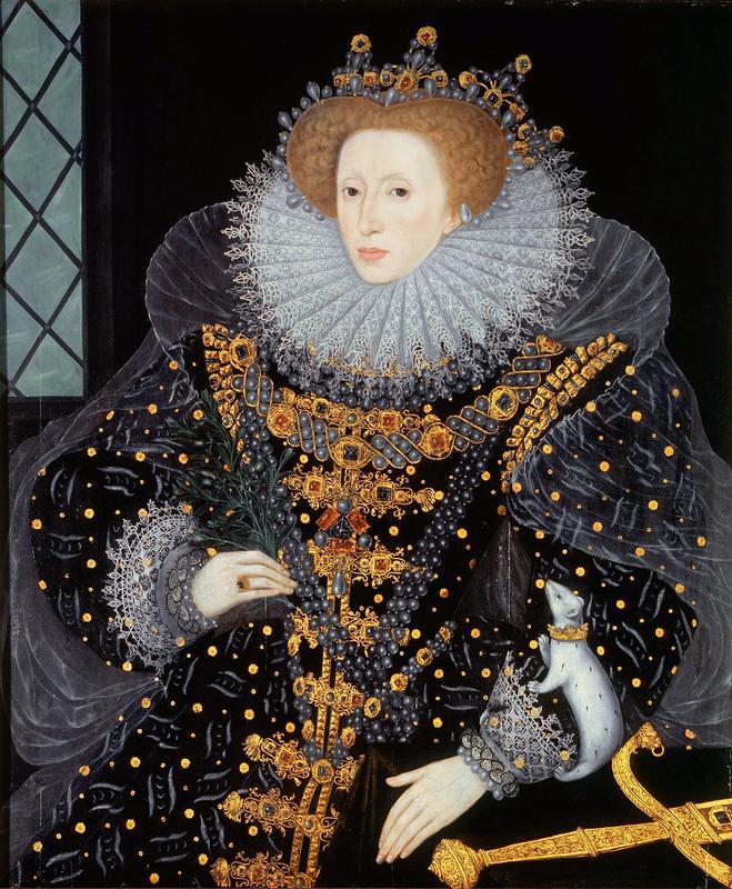 Elisabeth I, «jomfrudronningen av England». Av anonym (Wikimedia commons )