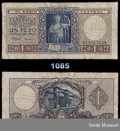 1 peso. Argentina.