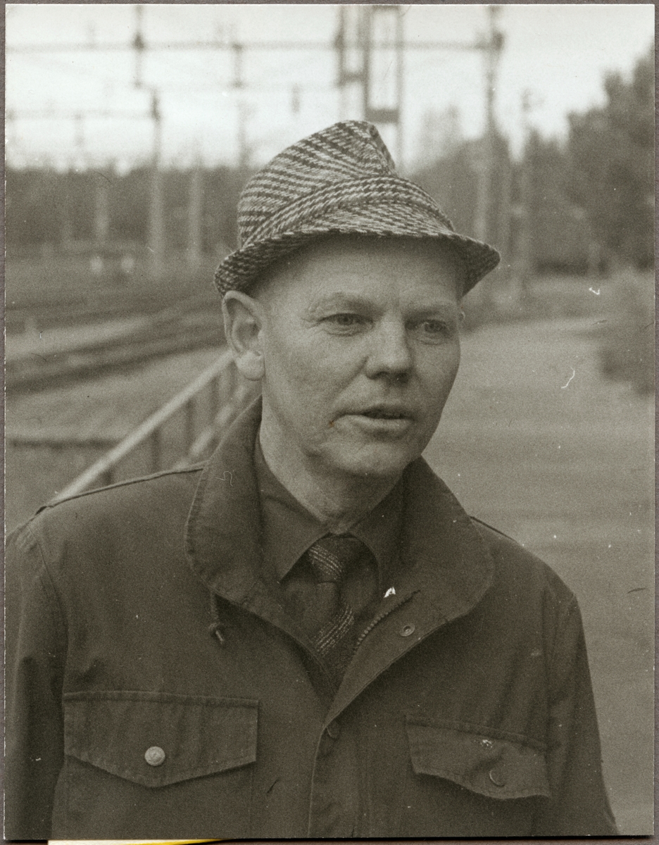 Evald Karlsson, pensionerad tågklarerare från Ställdalen.