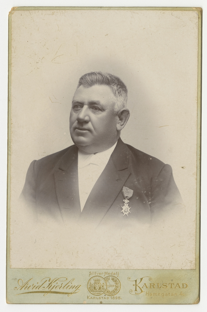Porträtt av Jonas Andersson, godsägare och disponent, Värmland.