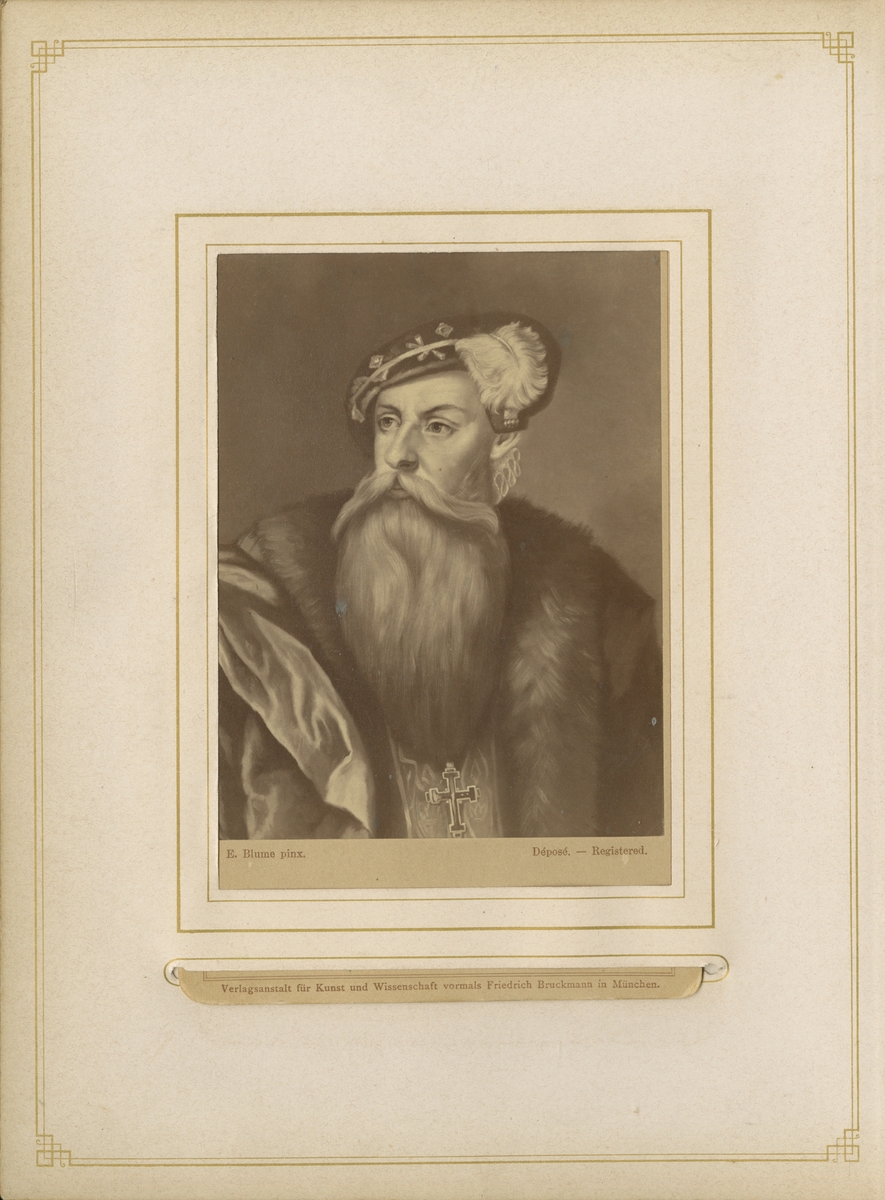 Porträtt av Gustav Vasa.