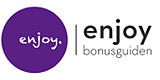 Enjoy Bonusguiden sin logo; en lilla kule med "enjoy" skrevet inni.