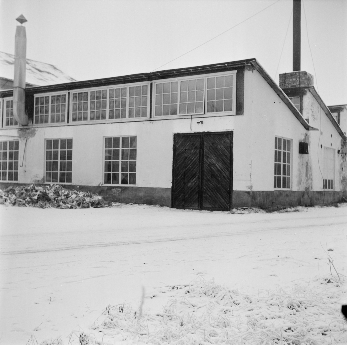 Tobo skyddade verkstad, Tegelsmora socken, Uppland, januari 1972