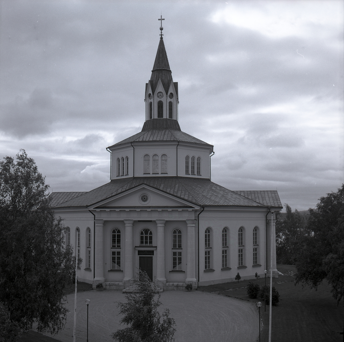 Själevads kyrka utanför Örnsköldsvik den 18 juli 1974.