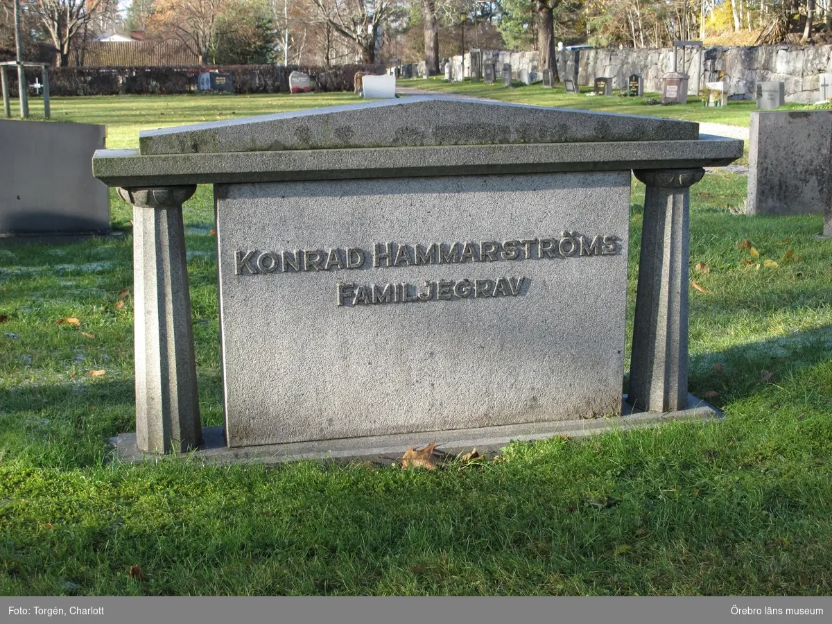 Glanshammar kyrkogård Inventering av kulturhistoriskt värdefulla gravvårdar 2010, Kvarter 1.