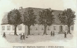 Overlærer Møllers Institut i 1840-Aarene [xylografi]