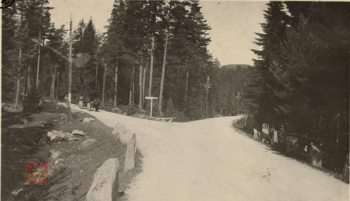 Bilde fra Kongsberg Sølvverks veier 1931.