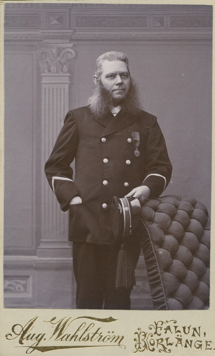 Stationsmästare P. J. Wahlberg. 1900.