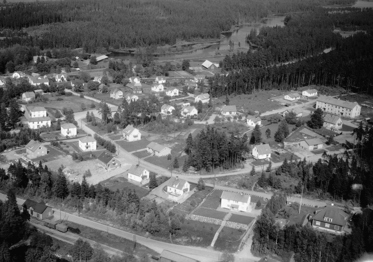 Flygfoto över Holsbybrunn i Vetlanda Kommun, Jönköpings län. Nr: 1022/1961
