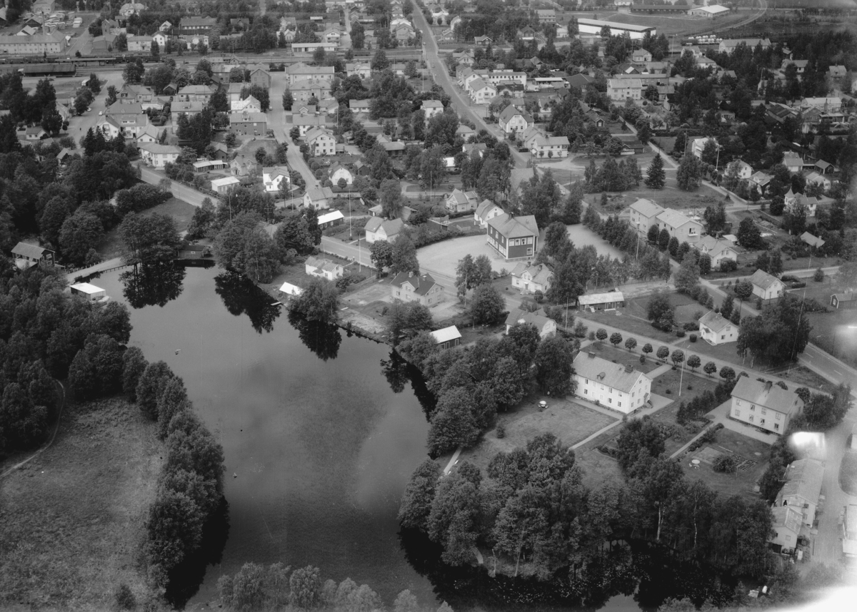 Flygfoto över Vaggeryd i Jönköpings län. Nr 1074/1961