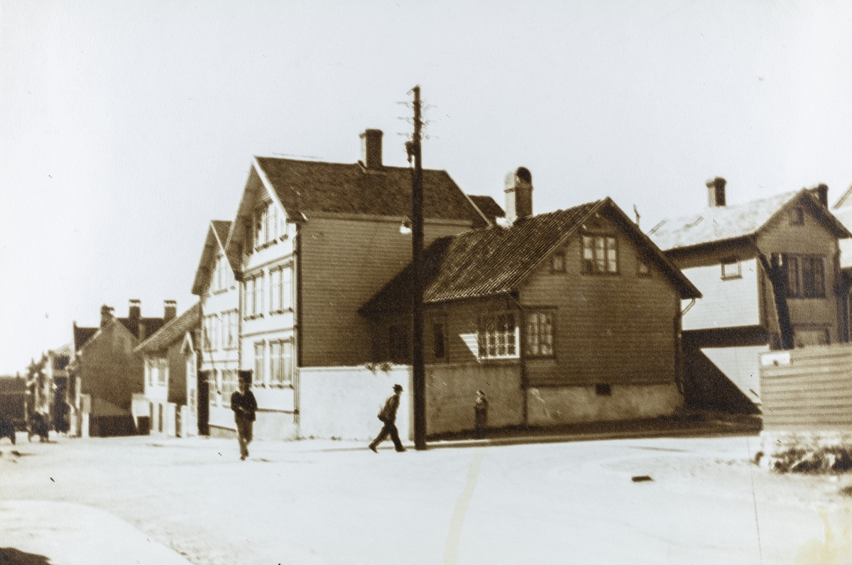 Grønhaug - Tuhauggata sett mot vest, 1938.