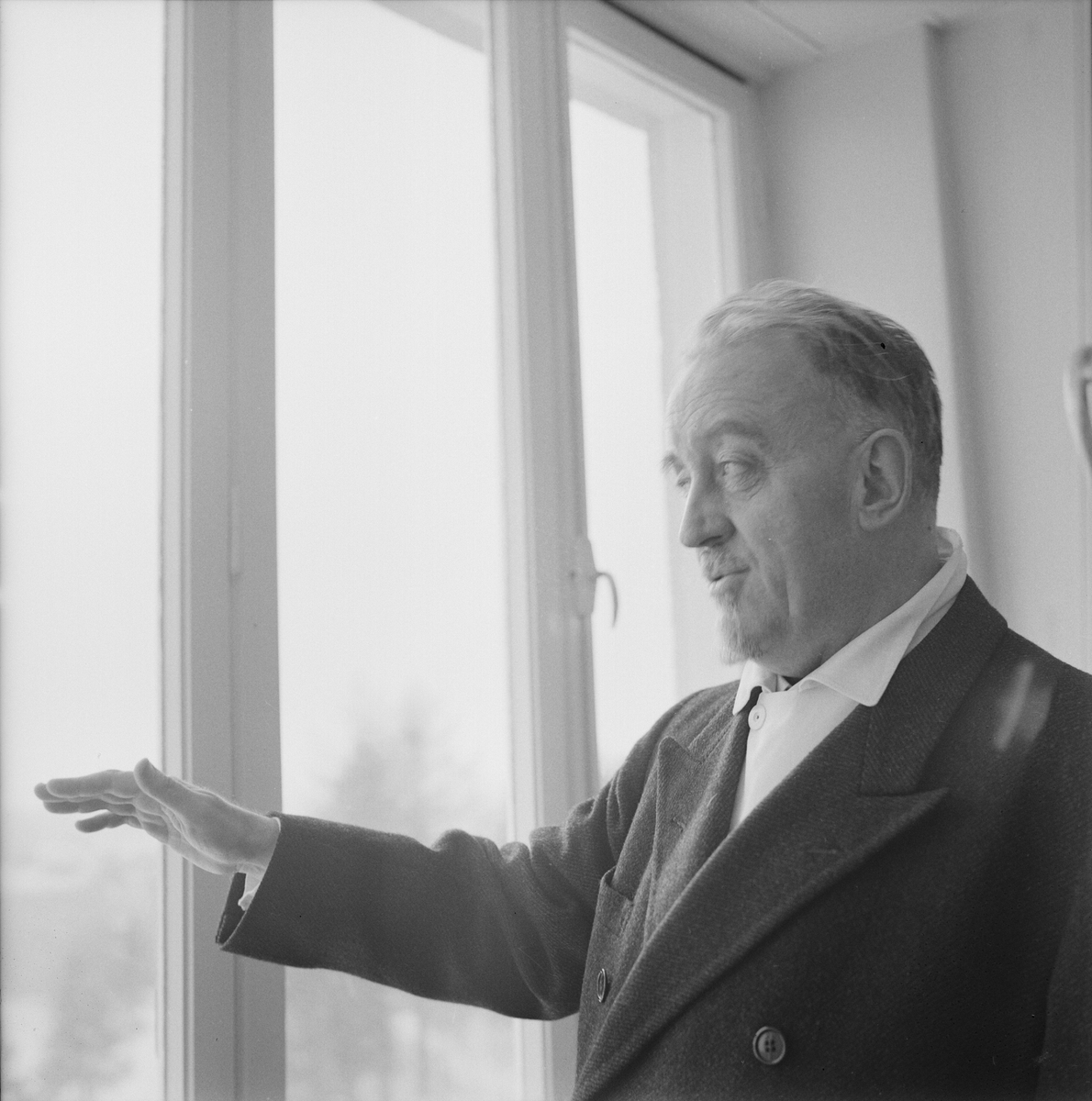 Akademiska sjukhuset, professor Ask-Uppmark i nya medicinska kliniken, Uppsala, februari 1962