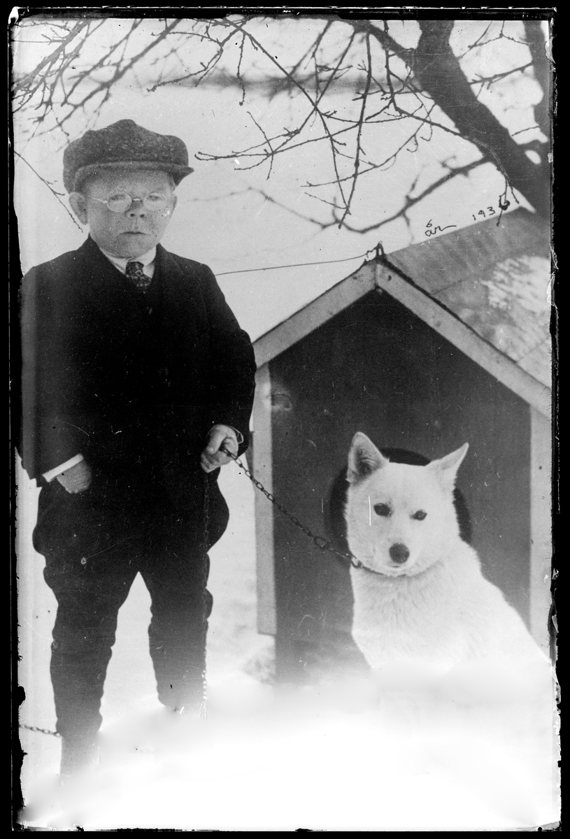 Frans Andersson med sin hund