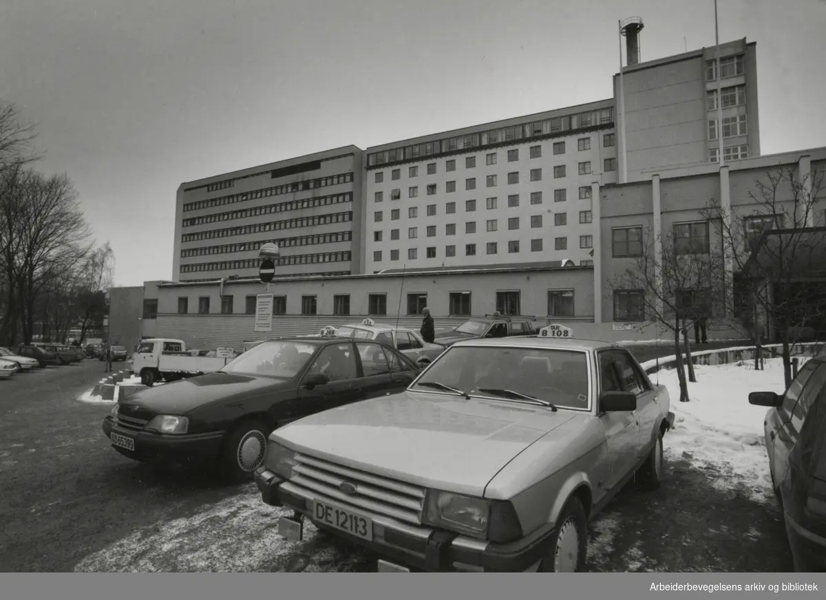 Radiumhospitalet. Februar 1991
